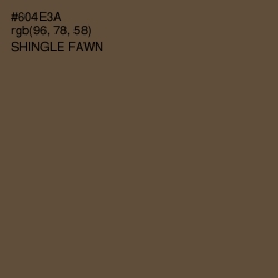 #604E3A - Shingle Fawn Color Image